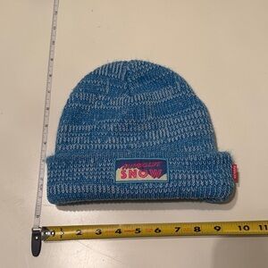 Blue Knit Beanie by